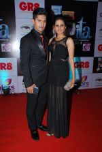 Ravi Dubey, Sargun Mehta at ITA Awards red carpet in Mumbai on 1st Nov 2014